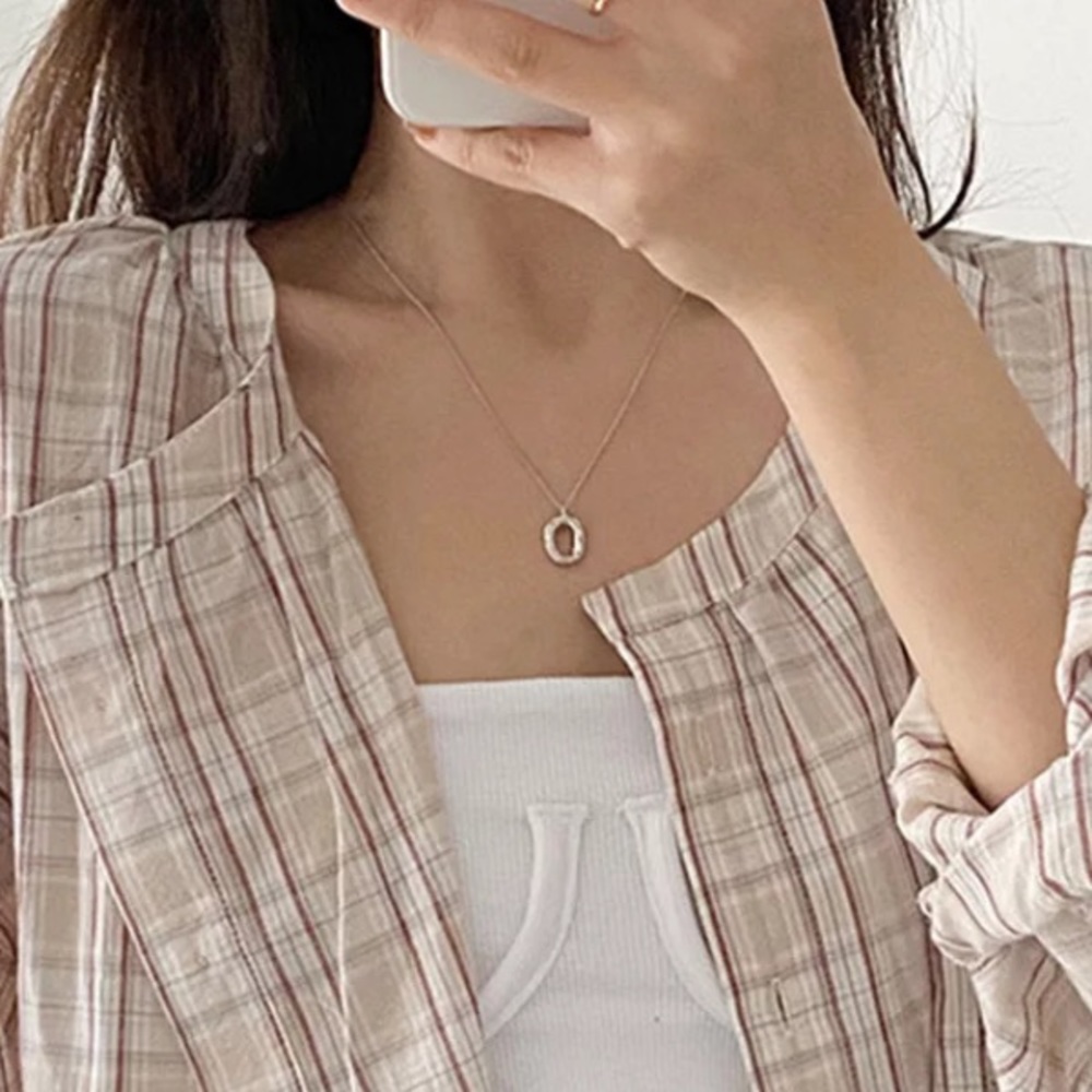 Simple Elegant Gold Silver Plated Necklace - Picture 6 of 6
